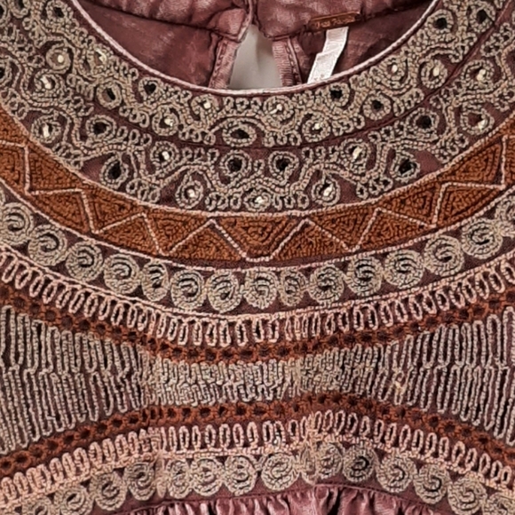 Free People Embroidered Long Sleeve Blouse Small - Picture 9 of 9